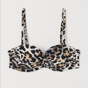 Brand New! H&M Leopard Print Bikini Top